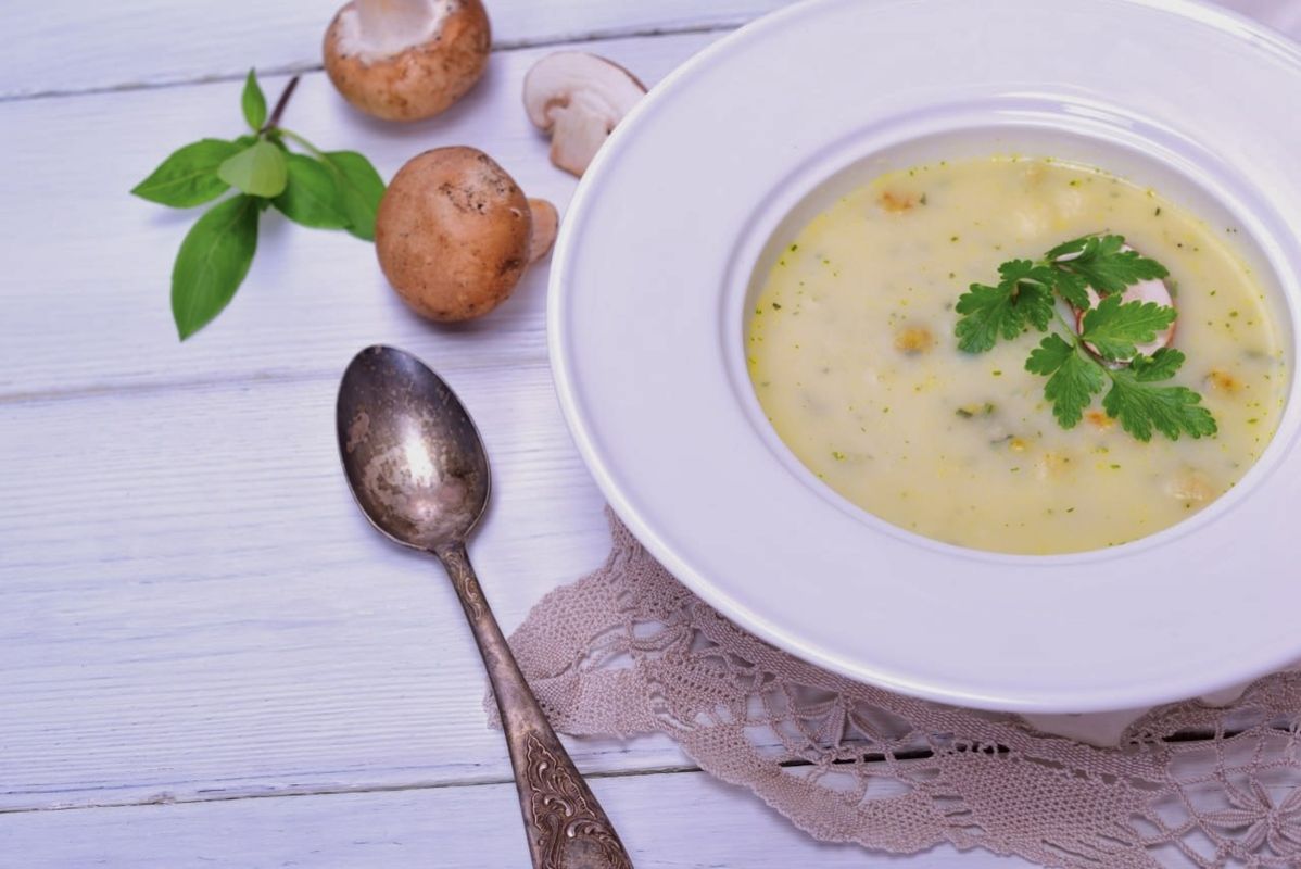 Сливочный грибной суп: Пошаговый Рецепт