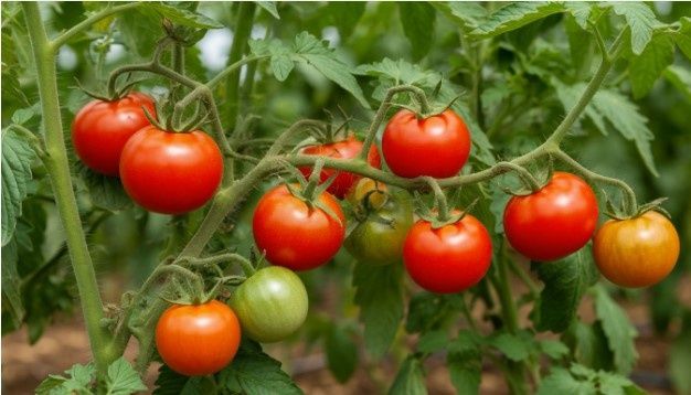 Летний вкус: фаршированные томаты с баклажанами