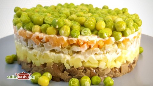 Салат Оливье с грибами: новинка для вашего зимнего стола