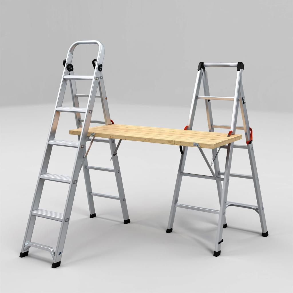 Как создать безопасный мостик между стремянками для удобного ремонта