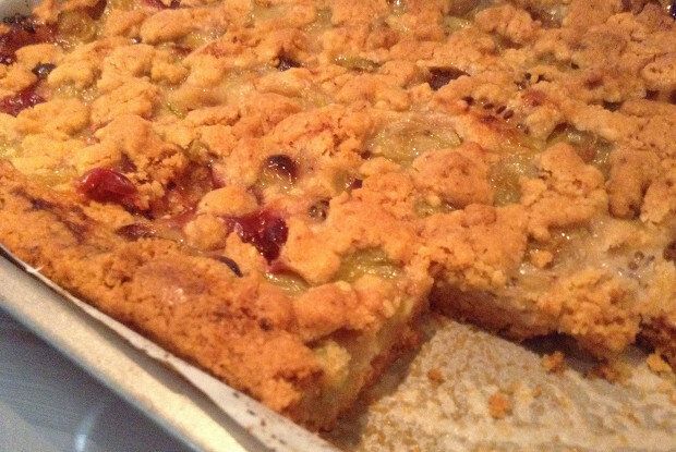 Нежный штрейзель с крыжовником и миндалем для истинных гурманов