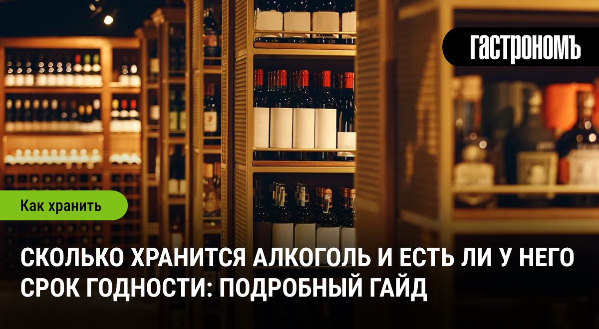 Как долго хранится алкоголь и есть ли у него срок годности?