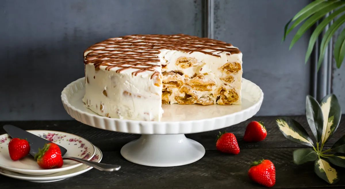 Торт "Дамские пальчики" со сметанным кремом