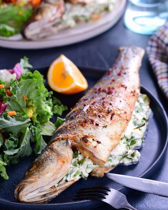 Специфичный вкус: Фаршированный сибас — идеальный выбор для ужина