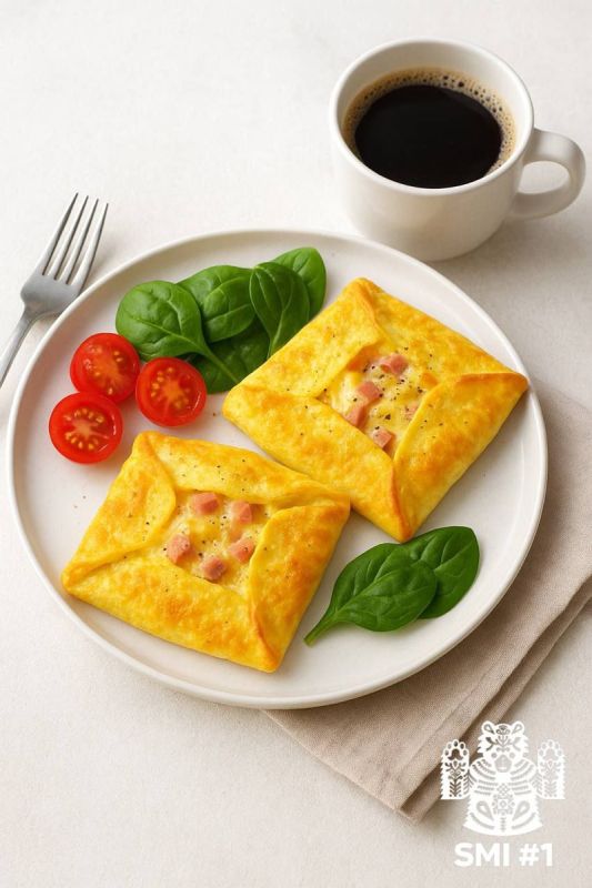 Яичные конвертики с сыром и ветчиной: вкусный старт вашего утра