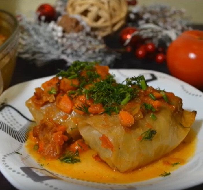 Ароматные голубцы в духовке