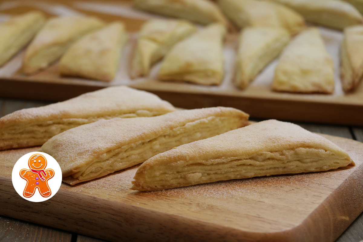 Легкие слоечки на кефире: быстрый и вкусный рецепт