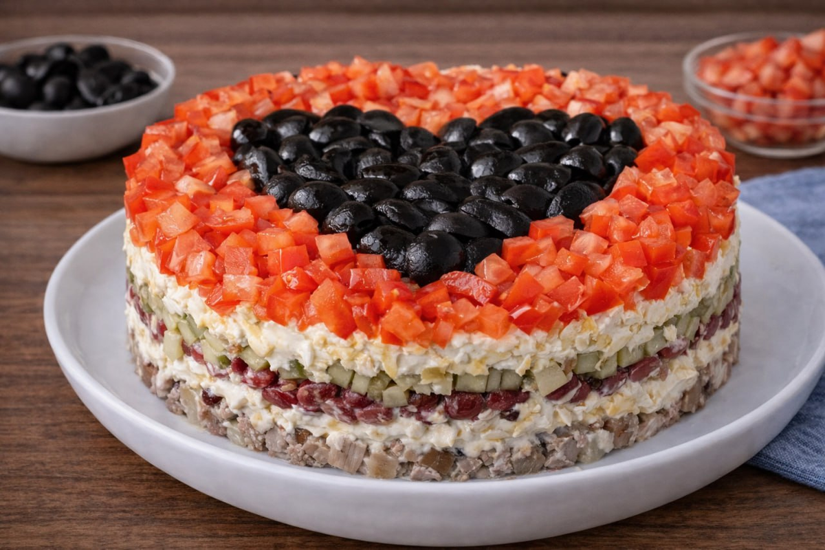 Салат 'Любовь и коварство': идеальное угощение для любого праздника