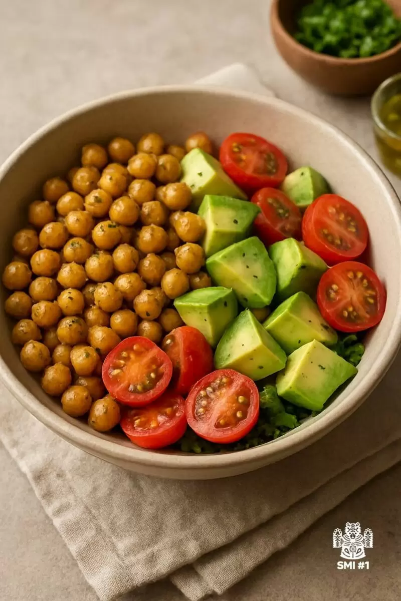 Нут и авокадо: идеальный салат для легкости и бодрости